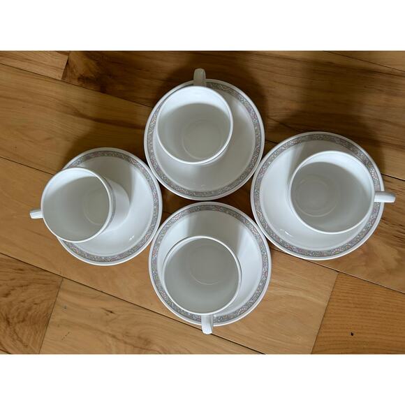 Centura "SHANGRI LA" Corning ~ Set of 4 ~ Cups & Saucers - Picture 8 of 9